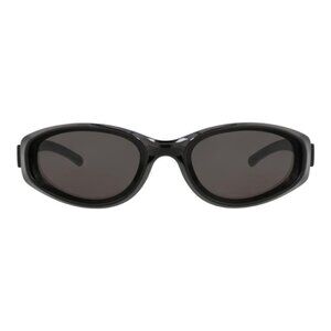 Bottega Veneta Unisex Round/Oval Black Black Grey Fashion Designer Eyewear
